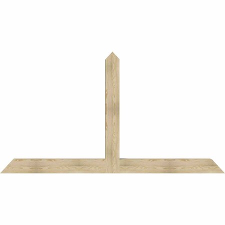 Ekena Millwork Portland Rough Sawn Timber Gable Bracket, Douglas Fir, 96"W x 52"H x 6"D x 6"F, 13/12 Pitch GBW096X52X0606POR00RDF
